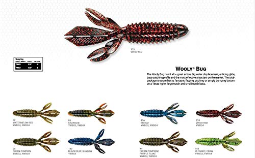 Wooly Bug Creature Bait Soft Plastic Fishing Lure - 3.25" Crawdad