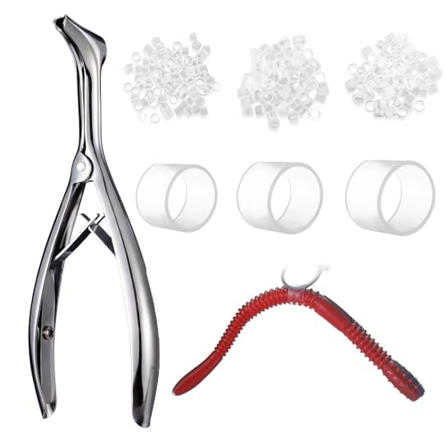 Silicone O-Rings for Worms Fishing Tackle Kit – 3 Sizes, 300 Pack