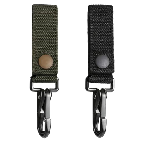 Heavy Duty Metal Belt Keeper Clip - T-Black 1pc for Duty Belts