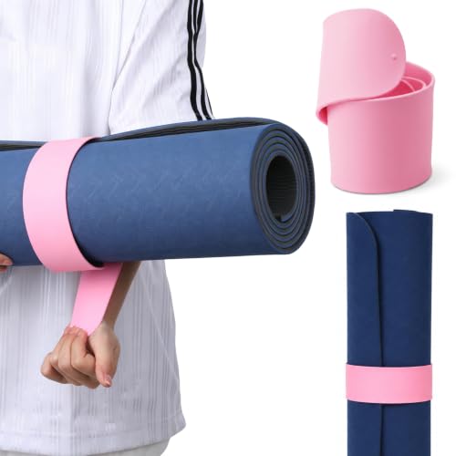 Yoga Mat Strap - Heavy-Duty Silicone Wrap for Secure Storage