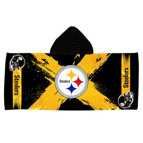 Pittsburgh Steelers Youth Hooded Microfiber Towel - 22" x 51"