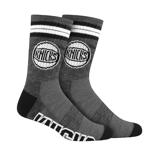 NBA Team Crew Socks - Assorted 3 Pack - New York Knicks, Size 9-11