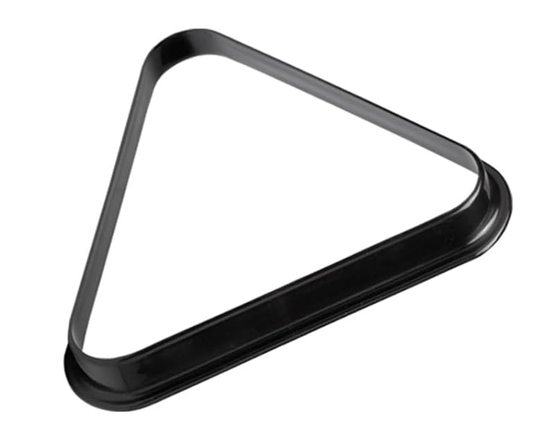 Black Plastic Billiard Pool Ball Triangle Rack for 2-1/4 Inch Balls - 8-Ball