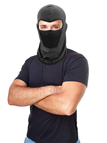 Blulu Balaclava Ski Mask 6-Pack – Full Face Cover, Sun Protection, Breathable, Black/Gray/Navy/Khaki/Shiny Green (Medium)