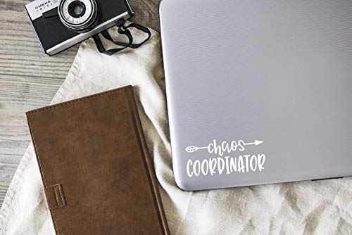 Chaos Coordinator Vinyl Decal - White 4.5 x 2.0 inch