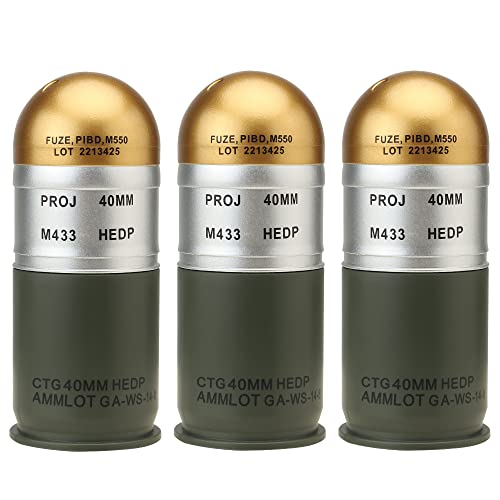 Airsoft Grenade Toy - Pack of 3 Plastic Dummy Props for Cosplay