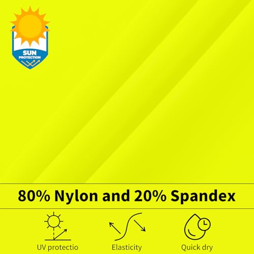 Boys Neon UV Sun Protection Rash Guard Swim Shirt - 7-8 Years Yellow