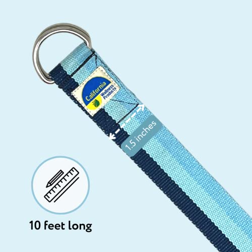California Yoga Strap - Adjustable Stretching Belt for Flexibility & Posture