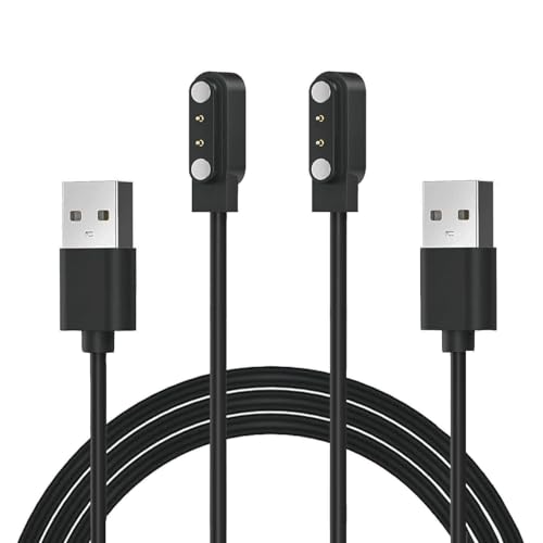Magnetic Charger Cable for Monster Aria Headphones - 2 Pack Black & White