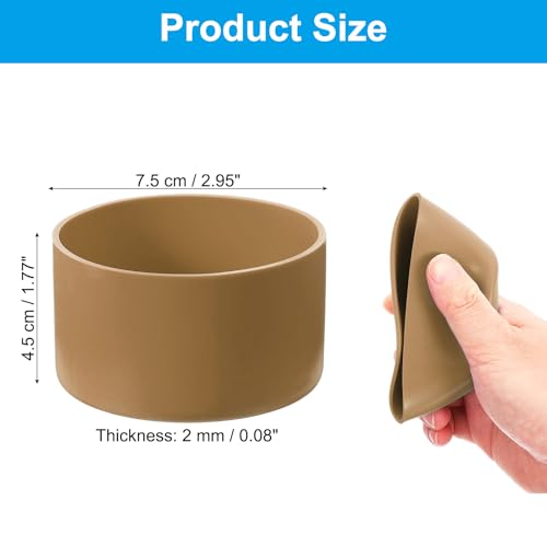 Silicone Boot Sleeve Protector for Water Bottle - Coffee