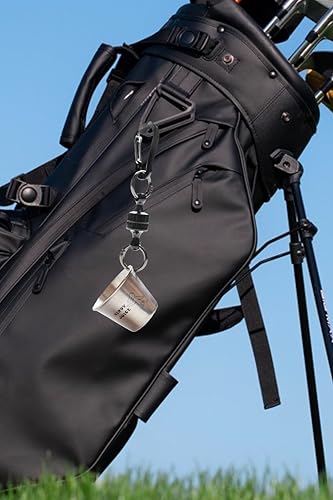 Birdy Juice Black Golf Bag Accessory - Celebration Shot Glass with Carabiner