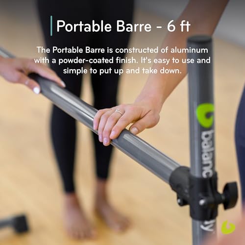 Portable Pilates Barre - 6 ft Home Gym Workout Equipment
