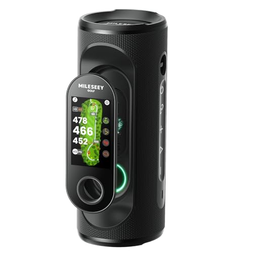 Golf GPS Speaker with 43K+ Courses & Detachable Handheld - Obsidian Black