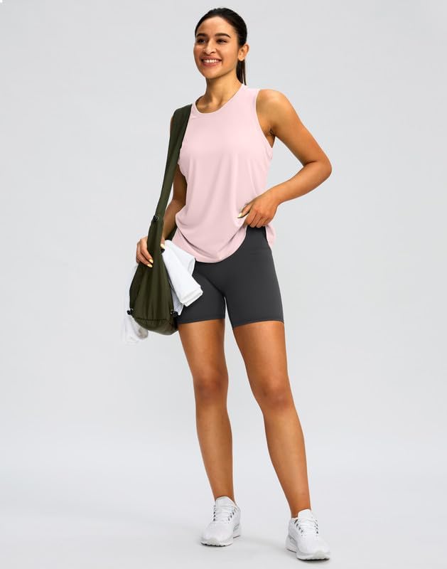 Skiennix Women's Athletic Tank Tops - Racerback Sleeveless Yoga & Running Gym Shirts | Loose Fit