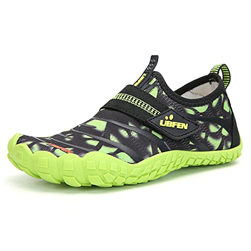 Kids Water Shoes - Quick-Dry Aqua Socks for Big Kid - Green