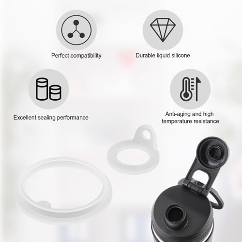 Silicone Water Bottle Gasket Replacement Set - 4 Piece Kit