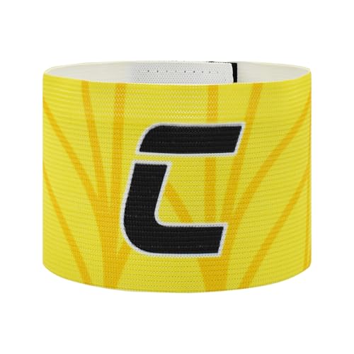 Adjustable Soccer Captain Armband - Youth Yellow, Non-Slip Design