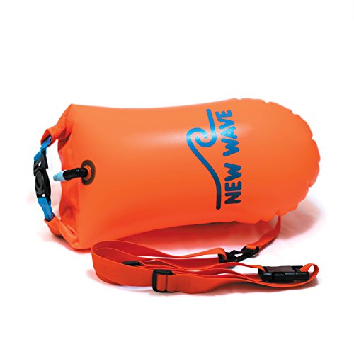 Open Water Swim Buoy - Lightweight Orange Nylon-TPU 15L Float