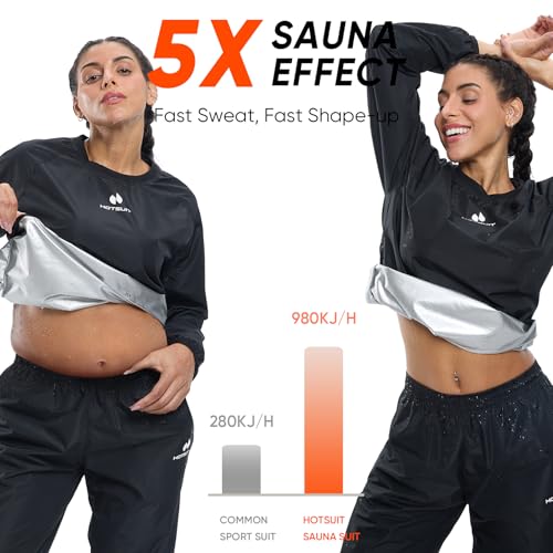 Sauna Suit for Women - Durable Jacket & Pants Set - Large