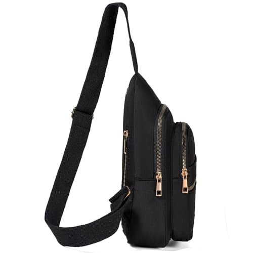 Small Crossbody Sling Bag for Women - Trendy Black Fanny Pack