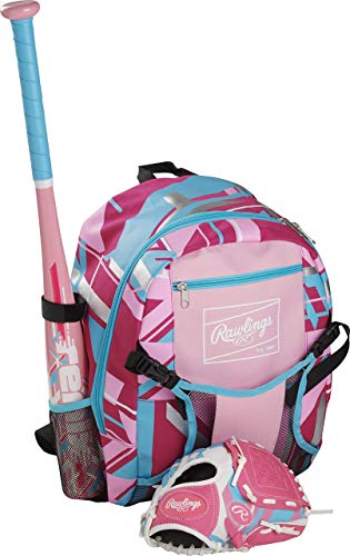 Pink 9-Inch Youth Baseball Glove for Ages 3-6 | Right Hand Throw Remix Series