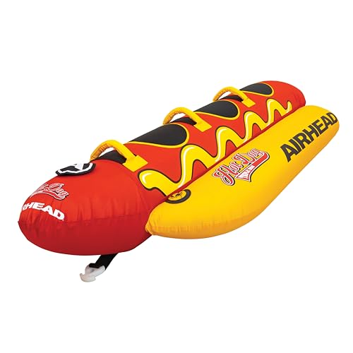 3 Person Hot Dog Towable Tube for Boating - Inflatable Water Tube