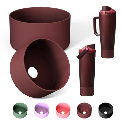 Silicone Boot for Owala FreeSip Sway 30oz & 40oz Bottles - Black Cherry