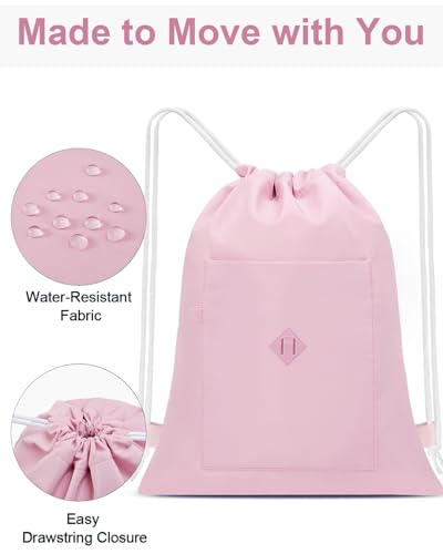 BAVELOE Drawstring Backpack with Wet Pocket, Sports Gym Sackpack for