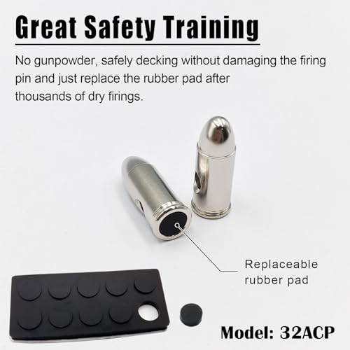 Multi-Caliber Snap Caps for Dry Fire Training - 32ACP 12pcs