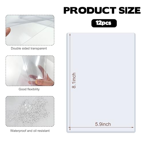 Jumbo Card Sleeves, Rigid Print Protectors Clear Hard Plastic Large