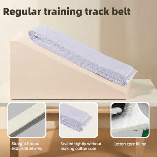 220cm White Martial Arts Belt - Double-Layered Cotton for Taekwondo, Karate, Judo