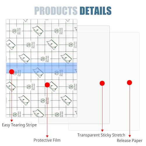 30 Pcs Waterproof Bandages - 6 x 4 Inch Occlusive Dressing