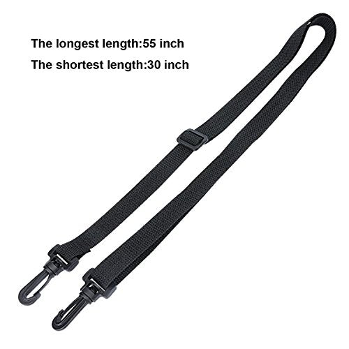 RICHEN 1000ml Neoprene Water Bottle Carrier Bag with Adjustable Shoulder Strap - Black