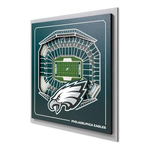 Philadelphia Eagles 3D Wall Art - Multi-Layer Stadium Replica