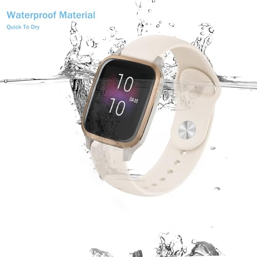 Soft Silicone Watch Band - Starlight, 18mm Sport Strap for Men & Women