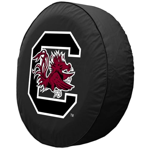 University of South Carolina Large Tire Cover - Black Vinyl (31.25x11)