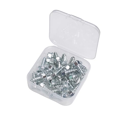 Steel Hex Head Boot Studs - 30 Pcs Traction Cleats for Rubber & Felt Soles
