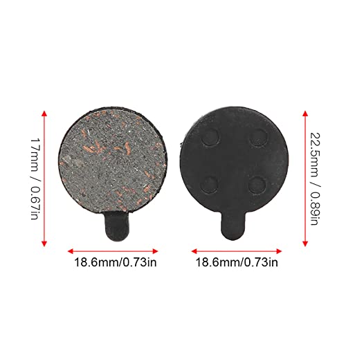 Yosoo 4-Pair Semi-Metallic Scooter Brake Pads for 10in E-Scooters