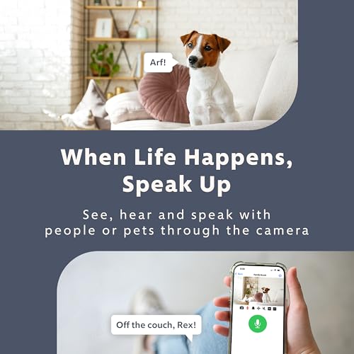 Swann EVO 2K Indoor Wi-Fi Security Camera: 2K HD Video, Compact Plug-in, Sound/Motion/pet/Person Detection, Live View, Night Vision, 2-Way Talk & Siren, Baby Monitor, Local/Cloud Storage, Easy Setup