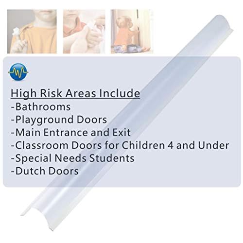 2 PCS AILUOQI Door Jam Shield Finger Pinch Guard for Baby Proofing, Kids, Hinge Cover Pinch Guard for 90 & 180 Degree Doors Frame & Baby Gate. 47.2" H, 6.7" W. 2 Pieces Set