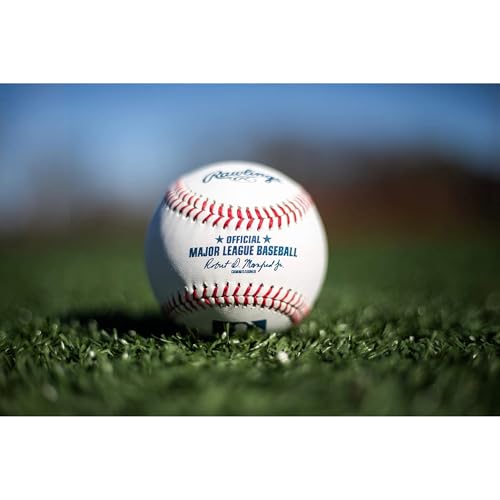 Rawlings Official MLB Baseball with Display Case – ROMLB-R