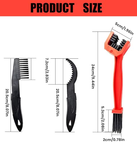5-Piece Bicycle Chain Cleaning Tool Set - Sprocket & Brush Kit