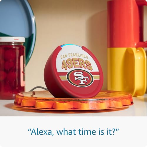 Limited-Edition NFL Echo Pop Smart Speaker - San Francisco 49ers