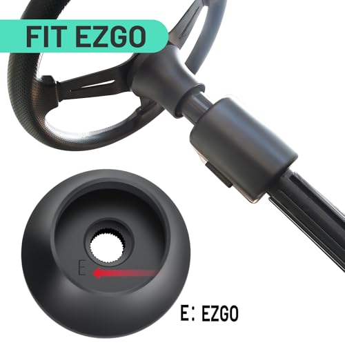 Golf Cart Steering Wheel Adapter for EZGO TXT & RXV – 5/6-Hole, Aluminum
