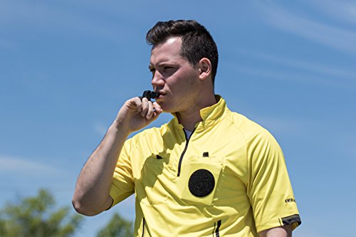 Pea-less Whistle with Adjustable Finger Grip - Black