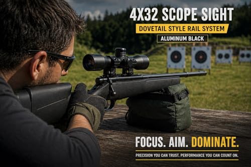 Trinity 4x32 Scope for Savage Model 64 with Mil-Dot Reticle