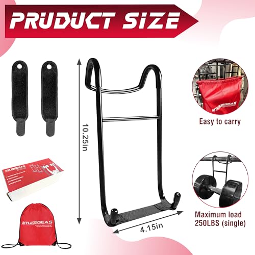 Dumbbell Spotter Hooks Pro 2.0 – 250 lb Load, Wrist Straps & Storage Bag