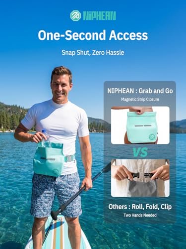 IPX7 Waterproof Fanny Pack Dry Bag - Mint, 2.5L for Kayaking