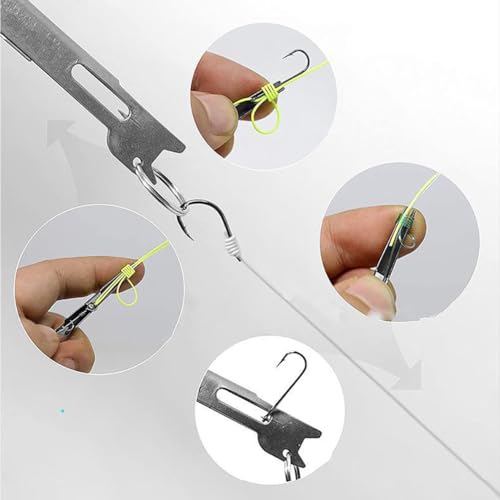 3 PCS Fishing Knot Tying Tool Set with Line Cutter - Durable & Portable