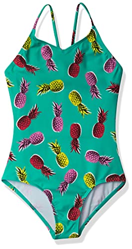 Girls One-Piece Swimsuit - Daisy Beach Sport - 4T Aloha Green